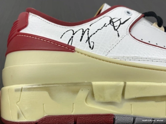 Rep White 2 Off-White Jordan DJ4375-106 Low Red Retro SP 0610